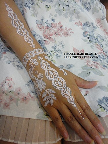 PDG - Tatuaggio temporaneo in pizzo, colore: Bianco - - - - -