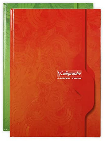 Calligraphe 7270C - Kladde / Notizbuch geleimt Calligraphe mit Hardcover, DIN A4 21x29,7 cm, 96 Blatt, kariert, 70g, farbig sortiert, 1 Stück