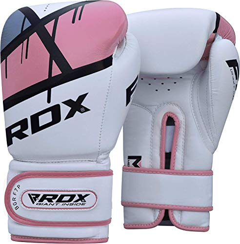 RDX Damen-Boxhandschuhe für Training und Muay Thai | Ego Handschuhe aus Maya-Hide Leder für Sparring, Kickboxen, Boxsäcke, Wettbewerb, Kampfhandschuhe, Boxhandschuhe