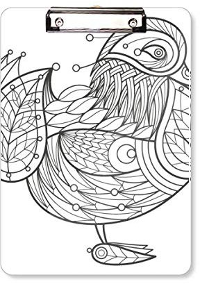 Oiseau Peinture Flying Line Presse-papiers Format A4