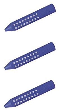 3x Faber-Castell Radierstift blau, Grip 2001