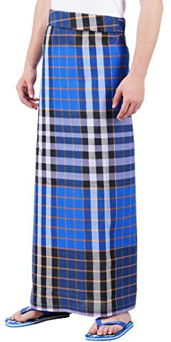 Kibs Herrmärkes Lungi 100 % bomull Saram Sarong Night,strandkläder-sydd 2,20 meter/sydd blandade mönster rutig designfärger från eshop7
