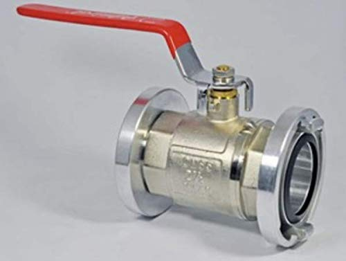 MBS FIRE Schlauchabsperrung Feuerwehrschlauch Absperrorgan Storz D 1 (25 mm) Kugelhahn PN16