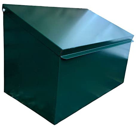 Indoor Outdoors Metal Parcel Delivery Box for Letters and Small Packages - Waterproof and Secure Container, Courier Package, Postbox, Drop Box Deliveries - Without Lock