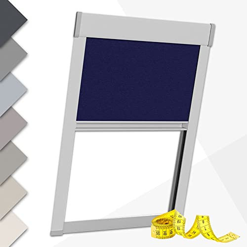 Victoria M. Dachfensterrollo nach Maß Thermorollo Verdunkelungsrollo Sonnenschutz-Rollo kompatibel mit Roto Dachfenster, Schraubmontage, Fenstertyp WDF R7
