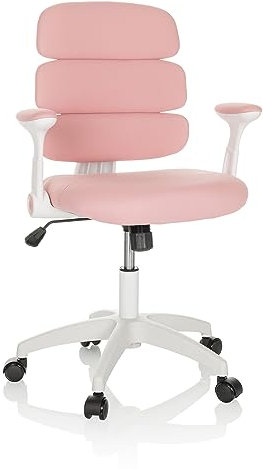 hjh OFFICE Kinderdrehstuhl Kid ERGOLINO W Kinderstuhl mit ergonomischer Rückenlehne, Rosa, 736429