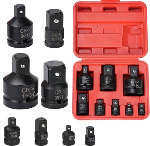 Adattatori per Bussole sexyhot 8-pezzi, Da 1 a 3/4, 1/4 a 3/8, da 3/8 a 1/2, da 1/2 a 3/4