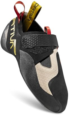 La Sportiva Men's Mantra Light Weight and Sensitive Performance Slip-On Climbing Shoe, Chalk, 9