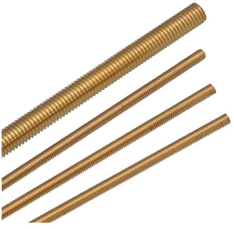 SQING 1/2/3 Stück M2 M2,5 M3 M4 M5 M6 M8 M10 M12 Messing Vollgewindestange Kupferstange Stehbolzen Lange Welle Stangenlänge 200/230/250/500 mm(M8x250mm-1pcs)