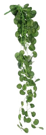 MAGICLULU Simulated Plant Hanging Basket Faux Vine Decor Green Artificial Leaves for Garden Fence Wall Hanging Plant Decorations Outdoor
