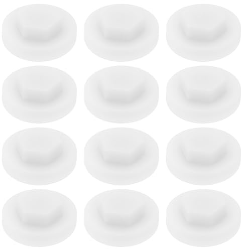 EMSea 200pcs Tornillos Autorroscantes Cola Milano Hexagonales con Cubierta Protectora de Plástico Blanca Diámetro Exterior de 16 Mm Diámetro Interior Del Tornillo Hexagonal de 8 Mm