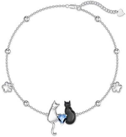 VONALA Mariposa/Cruz/Girasol/Trébol/Claddagh/Gatos/Mal de Ojo Pulsera de Plata de Ley 925 Pulsera Joyería Regalos para Mujeres, Normal, Plata de ley, Crystal