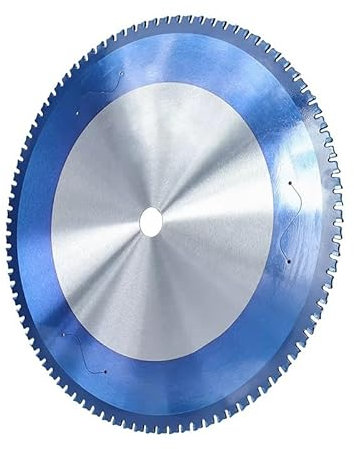 WZFC Lame De Scie Circulaire Pour Couper Le Métal, Pour Couper L'aluminium, Le Fer Et L'acier, Lame En Carbure À Revêtement Bleu Nano,355x2,6x2,0x25,4x90T