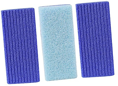 Pietra Pomice per Piedi Blu 3 Pezzi in Pu, Rimuovi Calli | Riutilizzabile e Lavabile, Esfoliatore Pedicure per Pelle Morta e Duroni, Formato 3pezzi