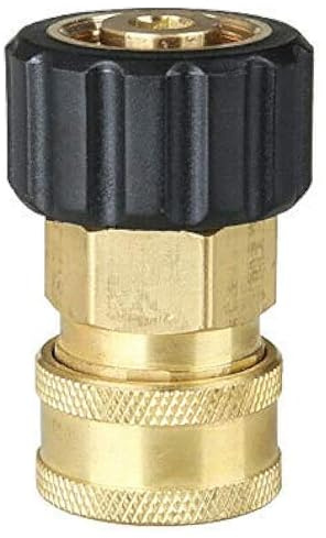 Pressure Washer Connector M22 to 1/4 Quick Connect 14mm Inner Diameter Pressure Quick Plug Brass Internal Thread,Quick Release Hose Pipe Connecting Parts for Garden Pressure Washer Hose Fittings
