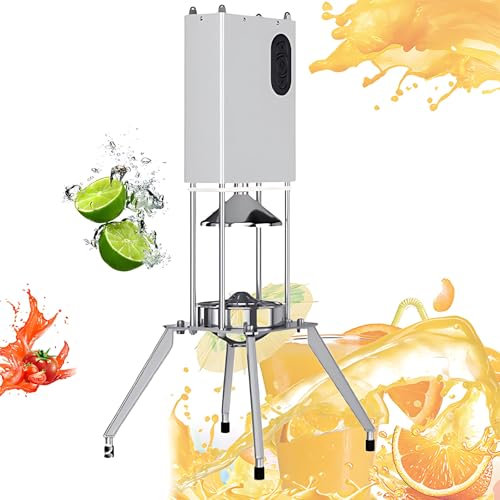 Exprimidor Eléctrico De Cítricos, Exprimidor De Jugo De Naranja De Acero Inoxidable De 400 Ml con 2 Modos, Exprimidor De Encimera Profesional Prensa Eléctrica para Naranjas, Pomelos, Limones