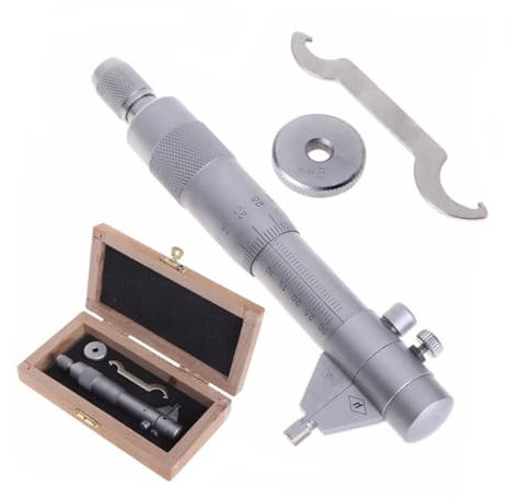 GETAJGHSD Screw Micrometer Innendurchmesser Messinstrument Präzisionsmikrometer Aus Edelstahl Verstellbar Mit Verschlussklemme Und Karbidbeschichteten Messflächen Für Innenmessungen