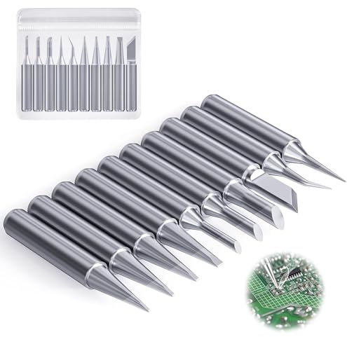 900M Punte Saldatore Stagno, 10 Pezzi Punte Saldatore, Saldatura di Ricambio Senza Piombo Punte Saldare, per Attrezzature e Accessori per Saldatura(Diversi Modelli)