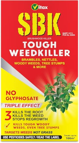 SBK Brushwood Killer 500ml – Tough Weed Killer for Brambles, Nettles, Tree Stumps & Woody Weeds, Powerful & Effective Formula