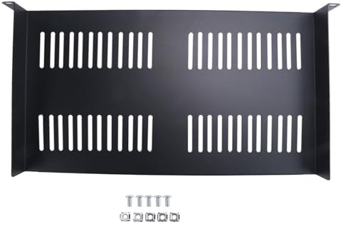 Baeroprki Ventilerad 1U rackmonterad hylla för 19 tums rackskåp och rack för nätverksutrustning