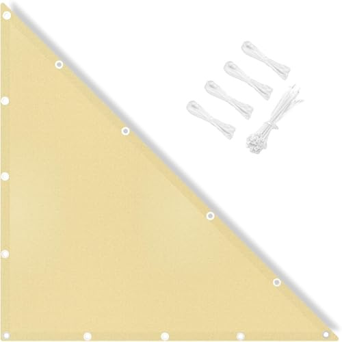 IOAOI Vela parasole impermeabile, 2x3x3,61M Tenda triangolare rettangola, Blocco UV 95% con corda gratuita, Tenda parasole per esterni, giardino, patio, cortile, prato, pergola, posto auto