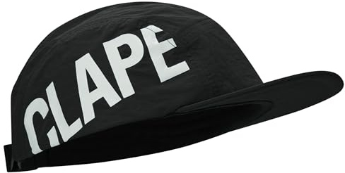 CLAPE Casquette 5 Panneaux Casquette de Baseball Homme Femme Séchage Rapide Legere ChapeauTrucker Sport Reglable Hip Hop Cap Black BSSP2531