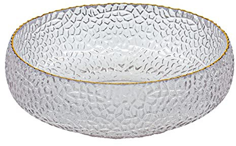 Saladier en cristal transparent sans plomb, empilable pour salade et nourriture, idéal pour les fêtes et un usage quotidien