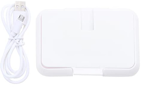 HOLIDYOYO Scaldasalviette Umidificate Portatile per Scatola Riscaldante per Fazzoletti per Auto e Uso Mantiene e Umidità Compatibile con Tutti Tipi Salviette