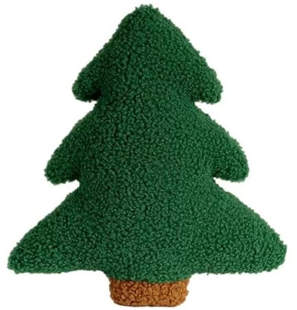 Weihnachtskissen Form Kissen Tannenbaum - Winter Kissen - Tannenbaum,Niedliche Dekokissen, 11.8 Inch Sofa Decoration Cushion for Chrismas (Grün)