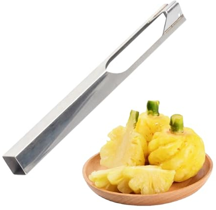 Hogvinnatil Sbucciatore Ananas | Rimuovi Frutta Metallo Forma V - Utensile Tagliatore in Acciaio Inossidabile,Per Cucina Casa Supermarket Negozio Frutta