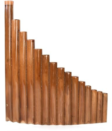 Professionelles Panflöten Blasinstrument Professionelle 15 Rohr Panflöte Aus Bambus Mit G Tonart Für Üben Von Holzblasinstrumenten(Left handed)
