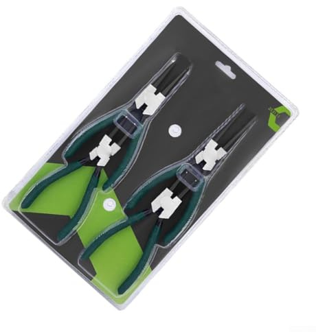 Professionelles Sicherungsringzangen-Set mit 17,8 cm Größe, entworfen für effiziente Entfernung von internen und externen Sprengringen in verschiedenen mechanischen Reparaturen