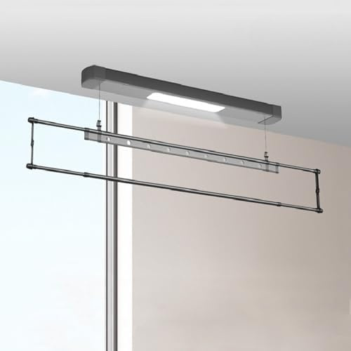 Kleiderstange zur Wandmontage, elektrischer Decken-Trockenständer für Balkon und Badezimmer, platzsparend