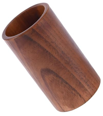 COLLBATH Contenitore per Posate in Legno Vintage, Organizer per Utensili da Cucina in Legno Marrone, Funzione Scolaposate la Casa