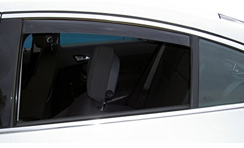 ClimAir Windabweiser Master Schwarz (Hinten) kompatibel mit Volkswagen Golf V+VI Station 2007-2013 | kompatibel mit Volkswagen Golf V+VI station 2007-2013