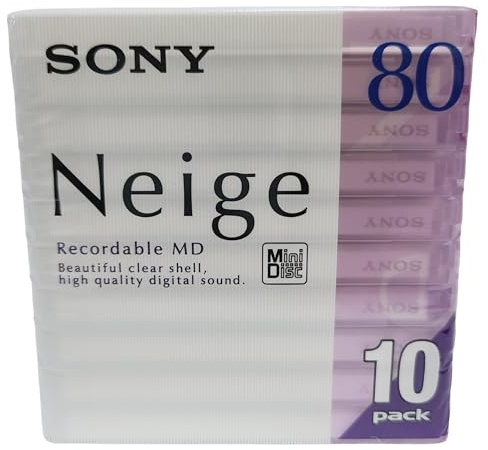 Sony Neige 80 minute blank minidisc 10 disc pack
