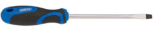 Draper 48923 Plain Slot Screwdriver with Soft Grip Handle, 6.0mm x 150mm