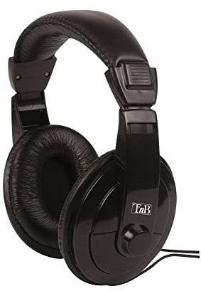 T'nB - Casque TV Filaire Jack 3,5mm Adaptateur Jack 6,35mm - Noir 8m