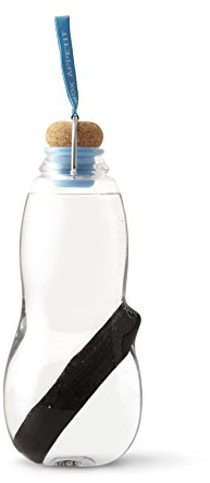 BLACK+BLUM | Eau Good Filter Water Bottle | Filtered Water using Traditional Japanese Binchotan Charcoal Filter Sticks, for Healthy Hydration | Leak Proof, BPA Free Tritan | Blue, 800 ml