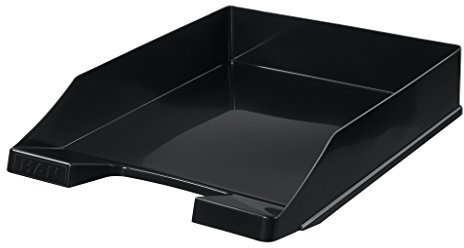 HAN Briefablage KLASSIK, 10 STÜCK Schreibtisch Organizer, Bürobedarf, Ablagefächer, Büromaterial, Briefkorb, Dokumentenablage, bis Format A4/C4, 1027-X-13, schwarz