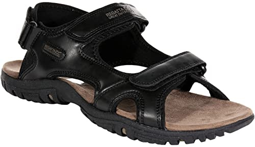 Regatta herr Haris Peeptoe sandaler, Svart 800-45 EU