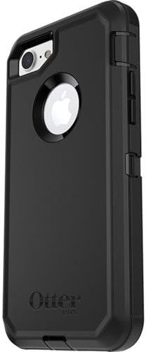 OtterBox Defender Case for iPhone 7/8/SE 2nd Gen/SE 3rd Gen, Shockproof, Drop Proof, Ultra-Rugged, Protective Case, 4x Tested to Military Standard, Black, No Retail Packaging