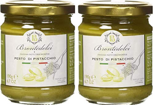 Brontedolci - Pesto Pistacho - deliciosa preparación para 55% de pistachos de Sicilia Etna. (380)