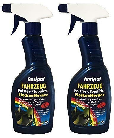 2 x 500ml karipol Fahrzeug Polster- Teppich- Fleckentferner, KFZ Polsterreiniger