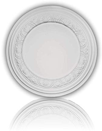 Mardom Decor - Rosetta da soffitto | B3014 | Rosetta in stucco | Ø 32 cm | Elementi decorativi