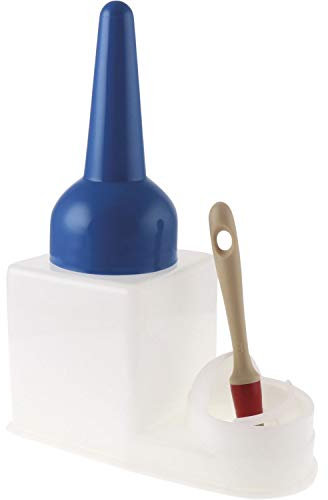 IQ-Tools Leimsparbehälter TS-Boy 0,9 l (blau, 0,9 l, handliche Form, saubere Entnahme der Flüssigkeiten, hohe Chemikalienbeständigkeit, Leimen, Leim Behälter, Handwerker Zubehör) PWE0021