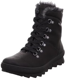 Legero Novara Gore-tex - Stivali da neve da donna con fodera calda, Nero 0100, 7.5 UK