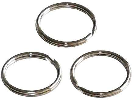 Wedo 2623120 Lot de 100 Anneaux Porte-Clés en Acier Trempé Argenté 20 Mm