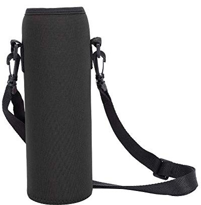 Anti-Scald Water Bottle Bag, Neoprene Vacuum Flask Bag, Outdoor Sports Water Bottle Thermal Holder, Water Bottle Sleeve, Water Bottle Cover, Suitable for 1L Bottle(Schwarz)
