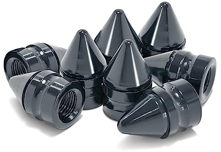 CGEAMDY Ventilkappen Auto, Reifenventilkappen, Ventilkappen Aluminium mit Gummiring Dichtung, für PKW-Reifen, SUV, Motorrad, LKW, Fahrrad, gegen Verschmutzung (Titan)